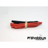 Tubo termo 2mm Rojo y Negro (2 x 0,5mts)