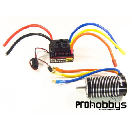 Combo brushless motor 1/8 2250Kv +120A ESC 6S