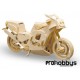 Kit moto de carreras de madera Pebaro