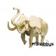 Kit elefante de madera Pebaro