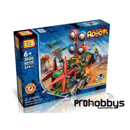 Robot espacial cadenas con motor 634 piezas Loz