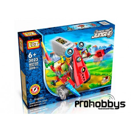 Robot 2 en 1 con motor de 209 piezas Loz