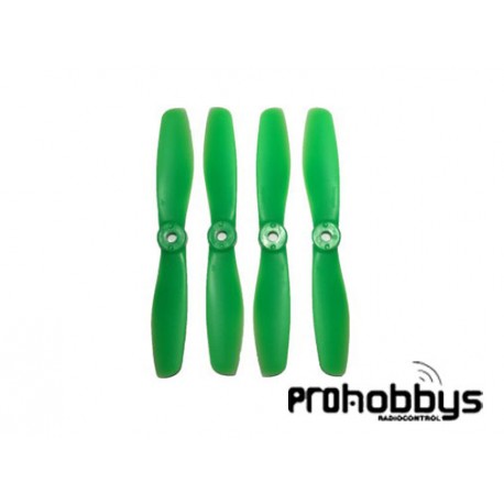 Hélices Gemfan 5O45BN normal+invertida Bullnose 2 parejas (verde)