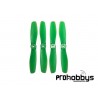 Hélices Gemfan 5O45BN normal+invertida Bullnose 2 parejas (verde)