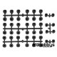 Insertos para ejes trapecios Team associated RC8B3