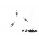 Muelle codo-silencioso motor coche rc 1/8 (3 uds)