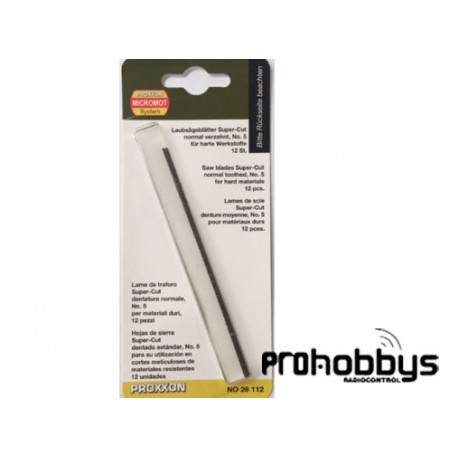 Hojas de sierra dentadura estandar (12 uds) Proxxon