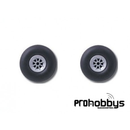 Ruedas avión de 38mm llanta Nylon