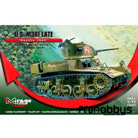 Tanque U.S. M3A1 Late (Pacific 1943) Mirage Hobby