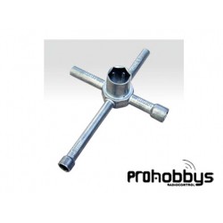 Llave de ruedas 17 y 5,5 - 7 - 8 - 10mm Thunder Tiger