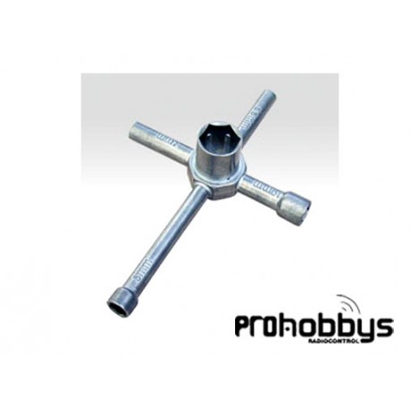 Llave de ruedas 17 y 5,5 - 7 - 8 - 10mm Thunder Tiger