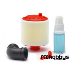 Filtro aire 1:10 con aceite (rojo) Fastrax