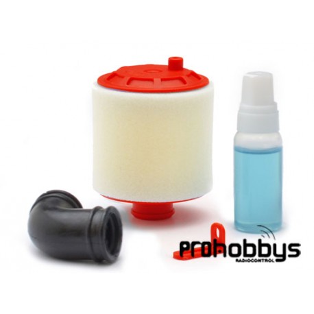 Filtro aire 1:10 con aceite (rojo) Fastrax