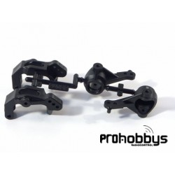 HPI 85076 Set manguetas delanteras y soportes MT 2
