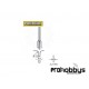 Fresa para ranuras curvadas en V 6,5/2,5mm 29034 Proxxon
