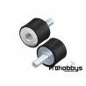 Aislador de goma antivibración M4 (2 uds)