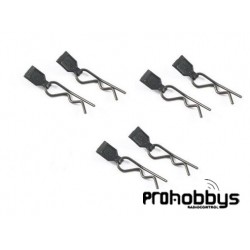 Clips carrocería con agarre de goma (6 Uds)