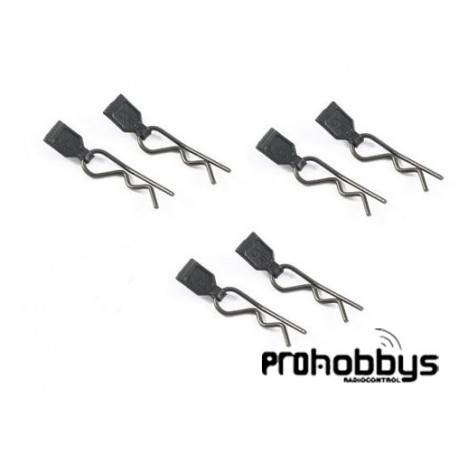 Clips carrocería con agarre de goma (6 Uds)