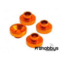 Arandelas aluminio para servo 4,3mm naranja