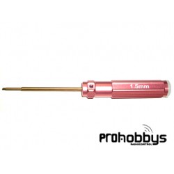 Destornillador allen de 1,5mm mango aluminio