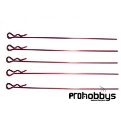 Clips carrocería 1/10 largos ( 5 uds)