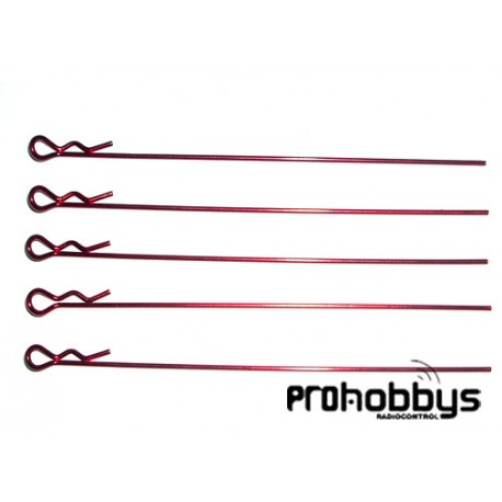 Clips carrocería 1/10 largos ( 5 uds)