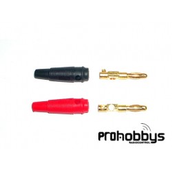 Bananas oro 4mm rojo y negro