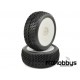Ruedas AKA 1:8 BUGGY I-BEAM (SOFT - LONG WEAR) montada llanta blanca