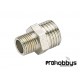 Adaptador inox manquera aerógrafo M1/8-M1/4