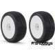 Ruedas AKA 1:8 BUGGY ZIPPS (SOFT - LONG WEAR) montada llanta blanca
