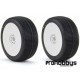 Ruedas AKA 1:8 BUGGY ZIPS (MEDIUM - LONG WEAR) montada llanta blanca