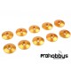 Arandela cónica aluminio M3x15mm oro (10 uds) Corally