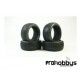 Neumáticos 1/8 TT TPRO HaraBite competición T3 SOFT con mousse (DESPEGADOS)