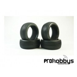 Neumáticos 1/8 TT TPRO HaraBite competición T3 SOFT con mousse (DESPEGADOS)