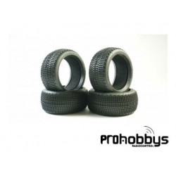 Neumáticos TPRO 1/8 TT Looper competición T3 SOFT con mousse (DESPEGADOS)