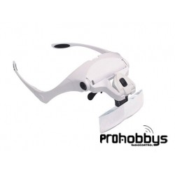 Lupa de cabeza ergonómica con Led