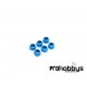 Arandelas aluminio azul M3 para tornillo allen (6uds) Fasttrax