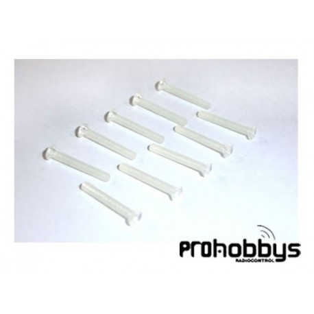 Tornillo Nylon M2 x 25mm (10 uds)
