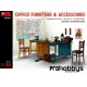 Kit Mobiliario y accesorios oficina 1/35 MiniArt