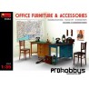 Kit Mobiliario y accesorios oficina 1/35 MiniArt