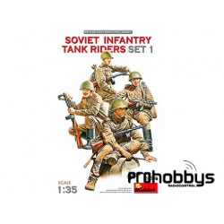 Kit Soviet Infantry Tank Riders Set 1 MiniArt