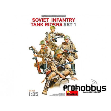 Kit Soviet Infantry Tank Riders Set 1 MiniArt