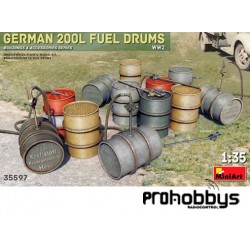 Kit German 200L Fuel Drums MiniArt