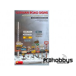 German Road Signs Ardennes, Germany 1945