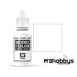 Pintura acrílica blanco 951 de Model Color de Vallejo