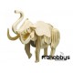 Kit de madera Elefante Pebaro