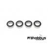 Rodamientos 6x13x5mm 686-2RS (4 uds) Gforce