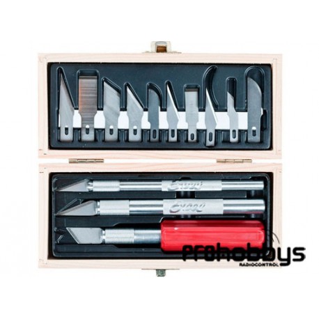 Estuche de 3 Cutters y cuchillas Excel