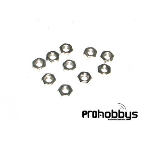 Tuerca inoxidable M3 (10 uds)