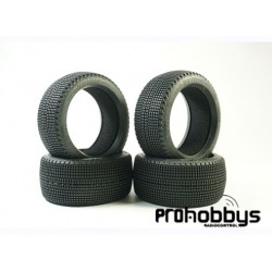 Neumáticos TPRO 1/8 TT Skyline competición T3 SOFT con mousse (DESPEGADOS)